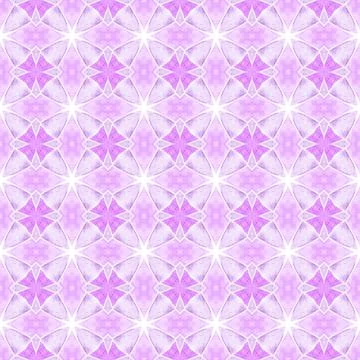 Mosaic seamless pattern. Purple appealing boho Stock Illustration