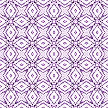 Mosaic seamless pattern. Purple sightly boho chic Stock Illustration