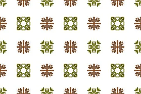 Mosaic seamless pattern. Vector Image. Stock Illustration