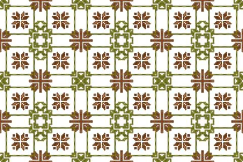 Mosaic seamless pattern. Vector Image. Illustrazione stock