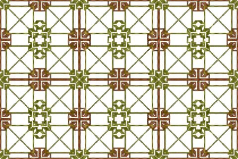 Mosaic seamless pattern. Vector Image. Stock Illustration