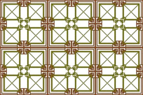 Mosaic seamless pattern. Vector Image. Illustrazione stock