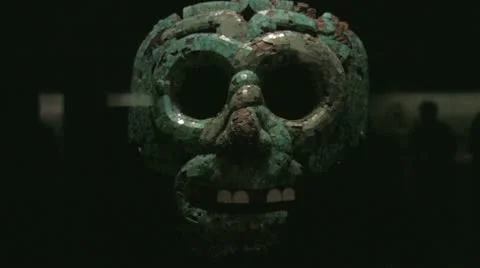 Mosaic skull mask Video stock 11467616