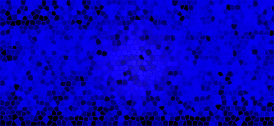 Mosaic with small blue bricks Stock Illustration
