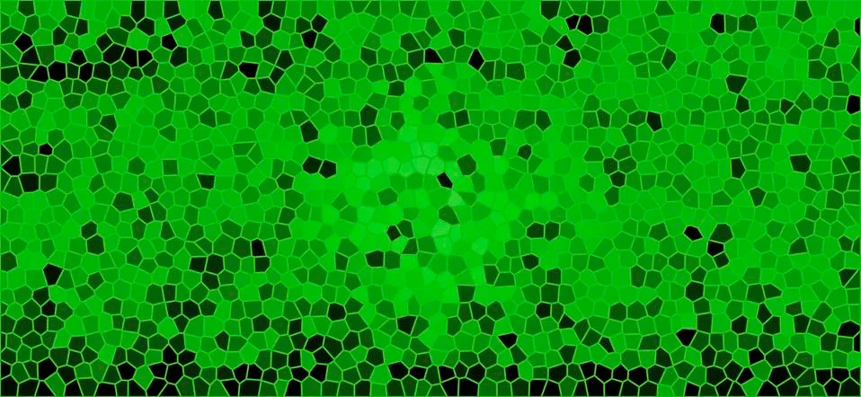 Mosaic with small green bricks Stock Illustration