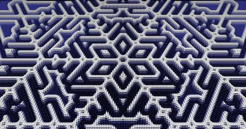 Mosaic snowflake background 스톡 일러스트