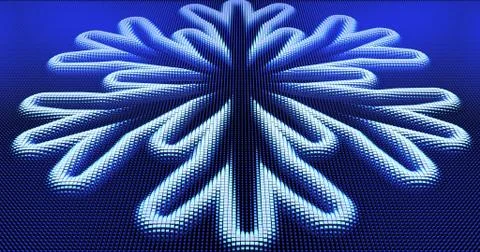 Mosaic snowflake 库存插图