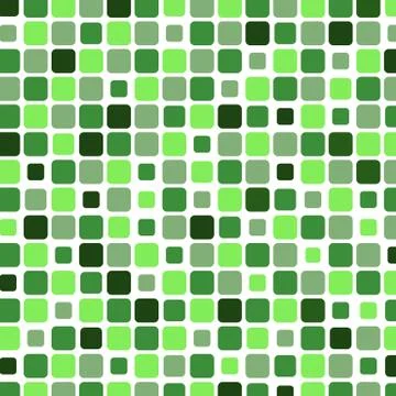 Mosaic with square green background Stock Illustration