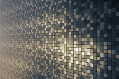 Mosaic square pattern background Illustrazione stock
