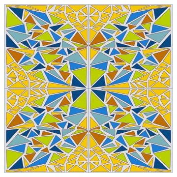 Mosaic square vector illustration. Isolated pattern Stock Illustration