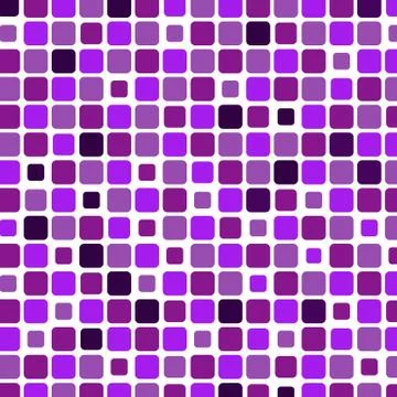 Mosaic with square violet background Stock Illustration