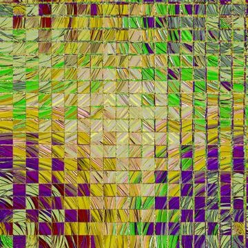 Mosaic of squares elements in rainbow colors Stock Illustration
