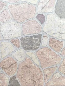 Mosaic stone floor tile texture background Stock Photos