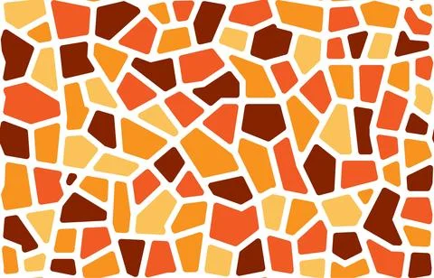 Mosaic stone tile pattern, paving floor background Stock Illustration