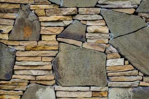 Mosaic stone wall Stock Photos