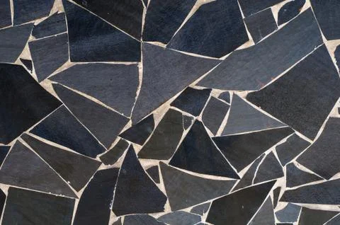 Mosaic stone wall Фото