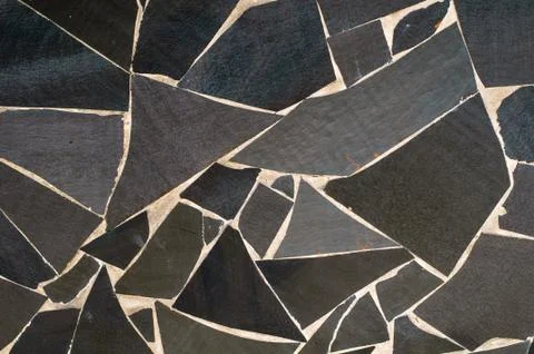 Mosaic stone wall Stock Photos