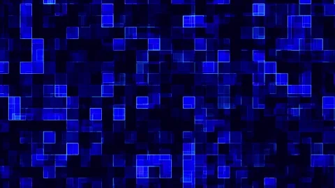Mosaic technology line grid evolution typing background Stock Footage 145261817