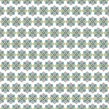 Mosaic tile arabic seamless pattern background Stock Illustration