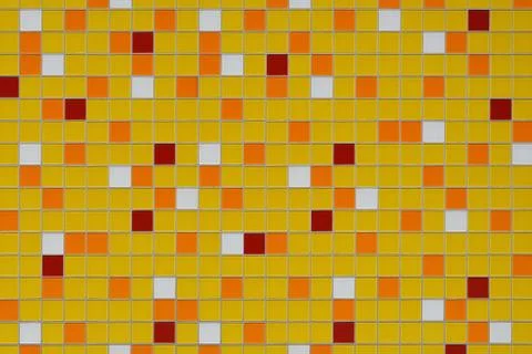 Mosaic tile background with abstract random pattern Stock Photos