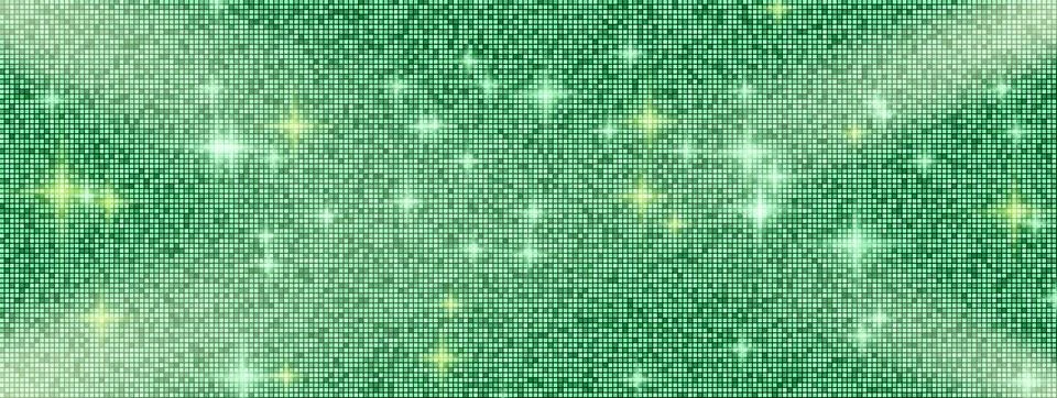 Mosaic tile pattern with metallic sequin texture for presentation design. Stockillustratie