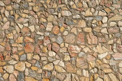 Mosaic tile pattern texture. stone mosaic made of stone and clay. background Stock Photos