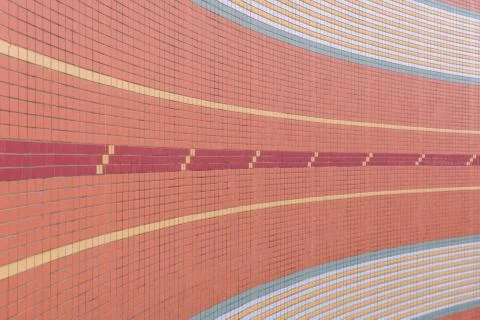 Mosaic Tile wall texture Abstract for background Stock Photos