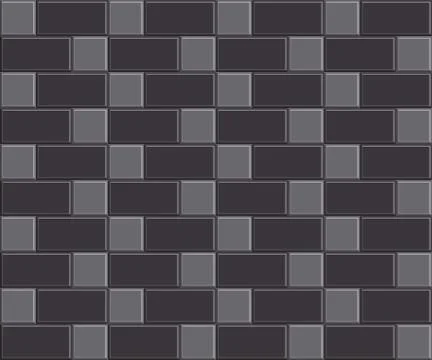 Mosaic Tiled Wall Background Stock Illustration