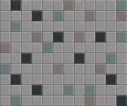 Mosaic Tiled Wall Background Stock Illustration
