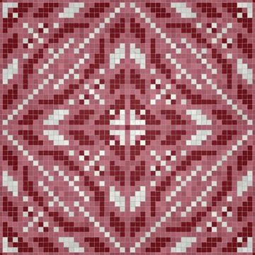 Mosaic tiles background, seamless vector pattern Stockillustratie