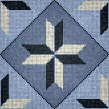 Mosaic tiles background, seamless vector pattern イラスト素材