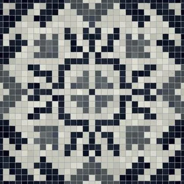 Mosaic tiles background, seamless vector pattern Illustrazione stock