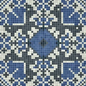 Mosaic tiles background, seamless vector pattern Illustrazione stock