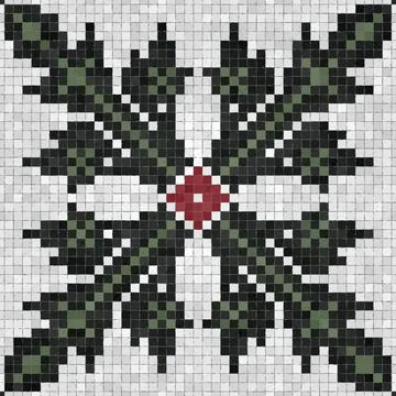Mosaic tiles background, seamless vector pattern 스톡 사진