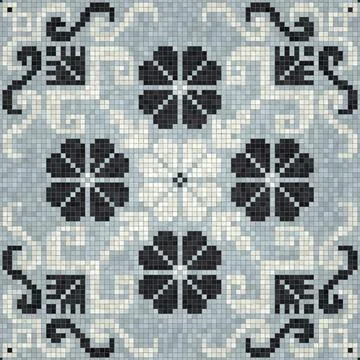 Mosaic tiles background, seamless vector pattern Foto stock