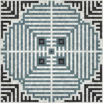 Mosaic tiles background, seamless vector pattern Foto stock