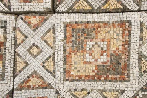 Mosaic tiles, floor. Stock Photos