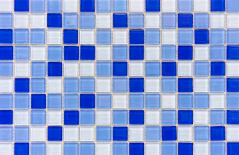 Mosaic tiles in the interior of the bathroom. Background of ceramic tiles mosaic Stock Photos