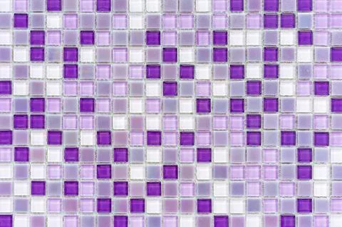 Mosaic tiles in the interior of the bathroom. Background of ceramic tiles mosaic Stock Photos