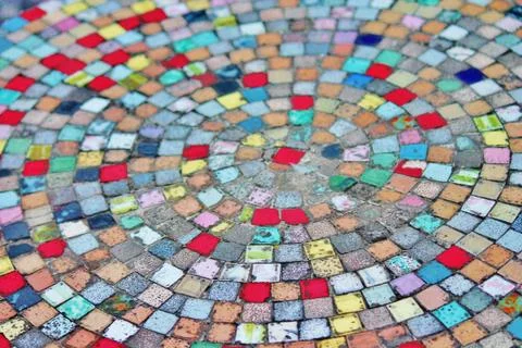 Mosaic tiles pattern background design Stock Photos