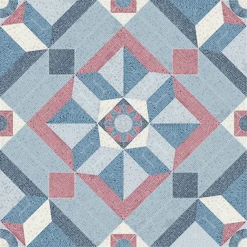 Mosaic tiles pattern Stock Illustration
