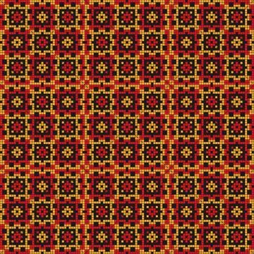 Mosaic tiles pattern Stock Illustration