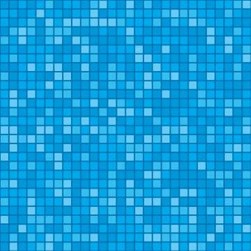 Mosaic Tiles Pool Pattern Texture. Vector Stockillustratie