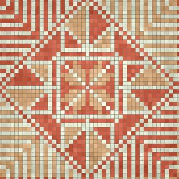 Mosaic tiles vector background 155 Mosaic tiles decorative background, sea... Stock Photos
