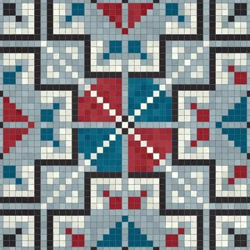 Mosaic tiles vector background 26 Mosaic tiles background, seamless vector... Foto stock