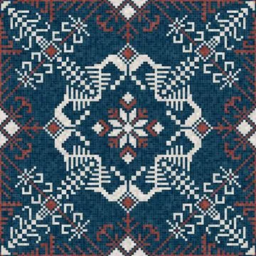 Mosaic tiles vector background Stock Illustration