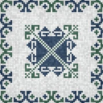 Mosaic tiles vector background Stockillustratie