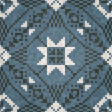 Mosaic tiles vector background 库存插图