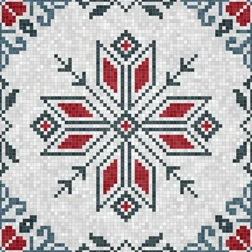 Mosaic tiles vector background 库存插图