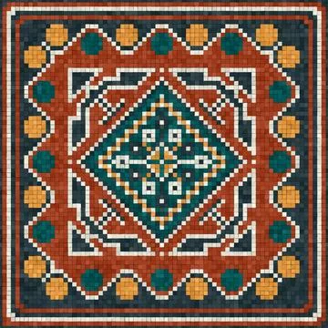 Mosaic tiles vector background Stockillustratie